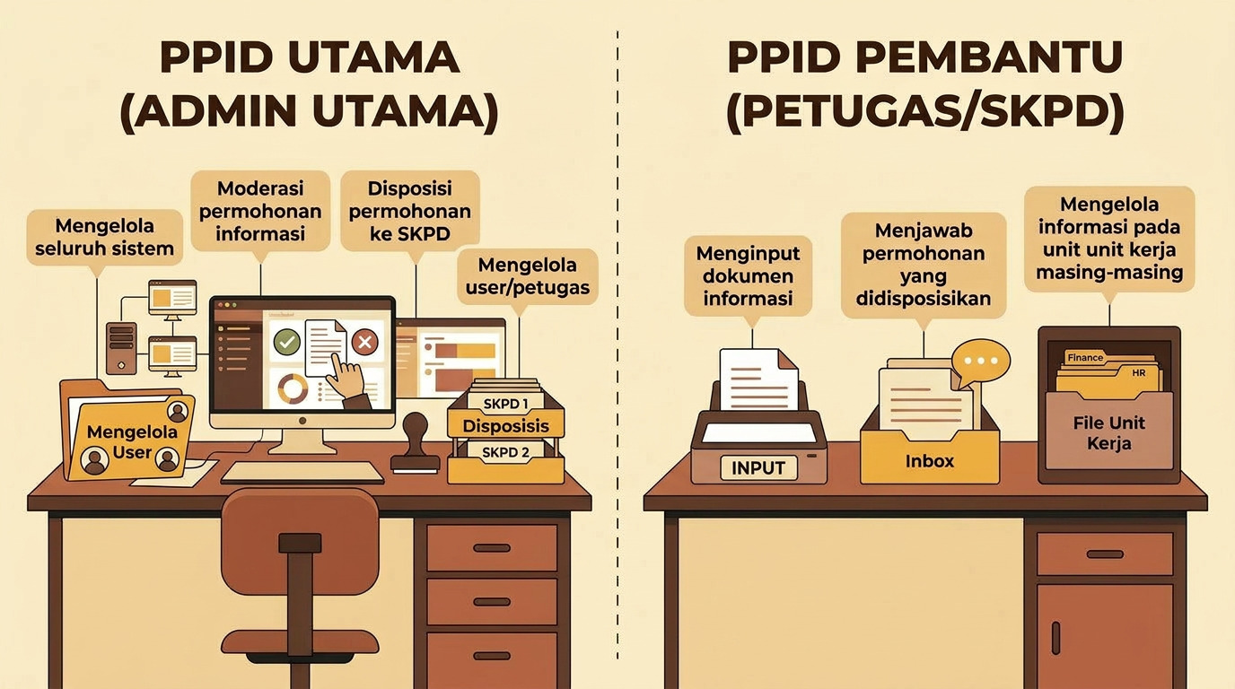 PERBEDAAN PPID UTAMA DAN PPID PEMBANTU